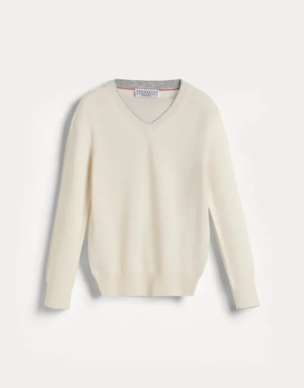 Cashmere V-neck sweater