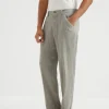 Comfort linen leisure fit trousers