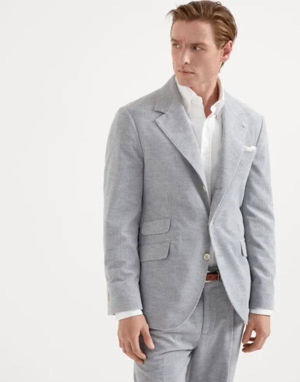 Cotton and cashmere mélange corduroy deconstructed Cavallo blazer