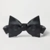 Cotton and silk satin bow tie