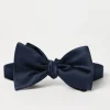 Cotton and silk satin bow tie