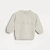 Cotton Baby Bernie jacquard sweater with buttons