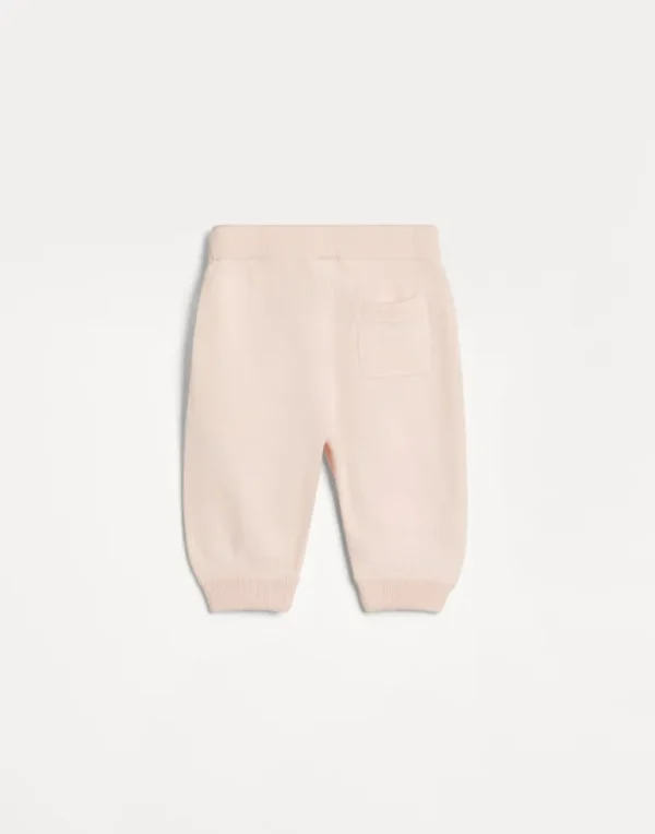 Cotton Baby Bernie jacquard knit trousers