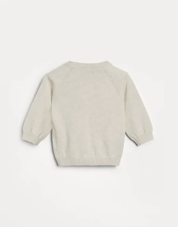 Cotton Baby Bernie jacquard sweater with buttons