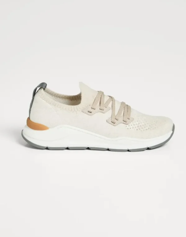 Cotton chiné knit runners