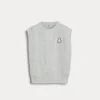 Cotton English rib Bernie sweater vest