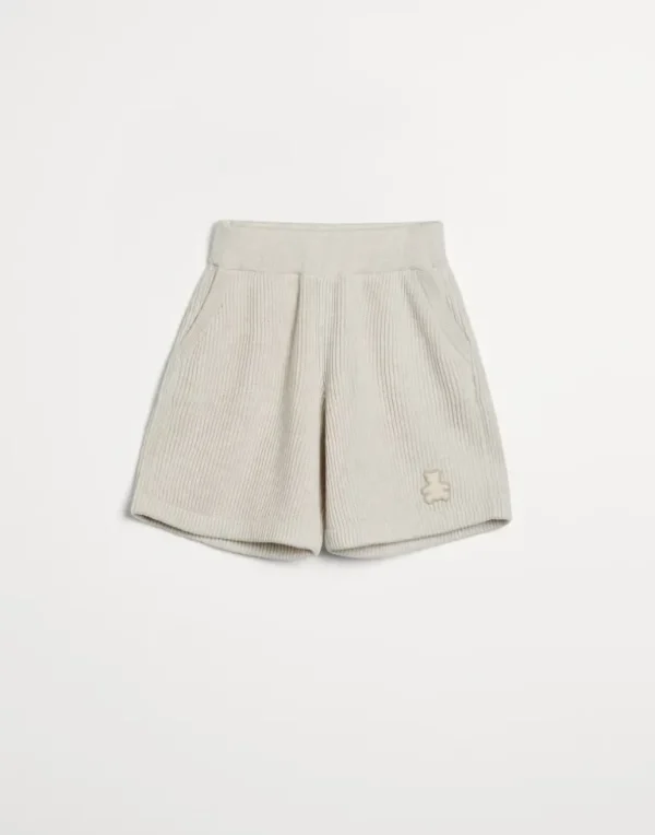 Cotton English rib knit Bernie Bermuda shorts