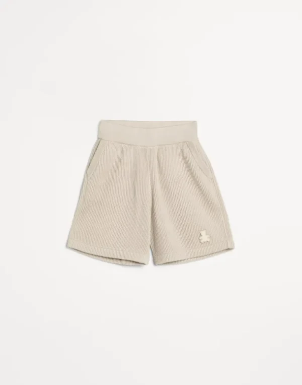 Cotton English rib knit Bernie Bermuda shorts