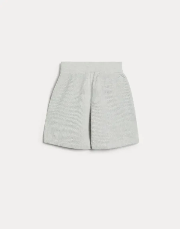 Cotton English rib knit Bernie Bermuda shorts