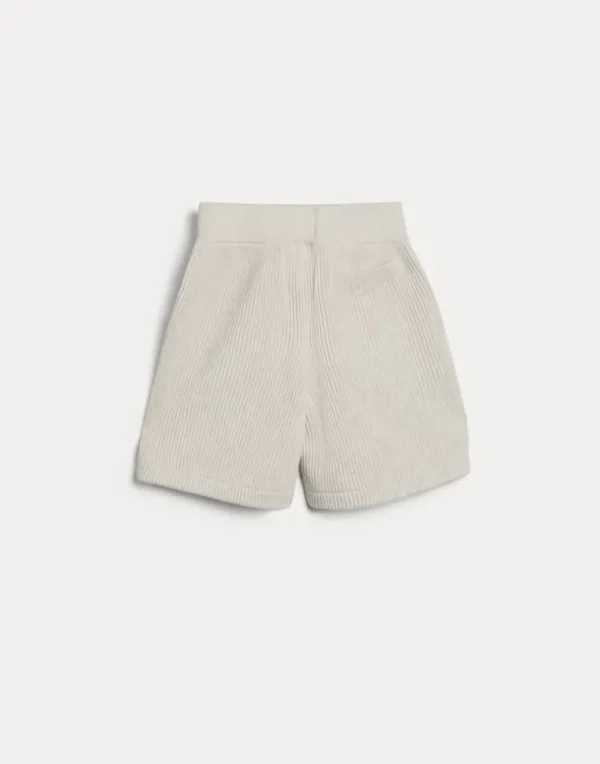 Cotton English rib knit Bernie Bermuda shorts