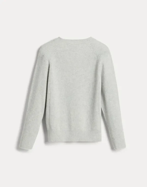 Cotton English rib sweater