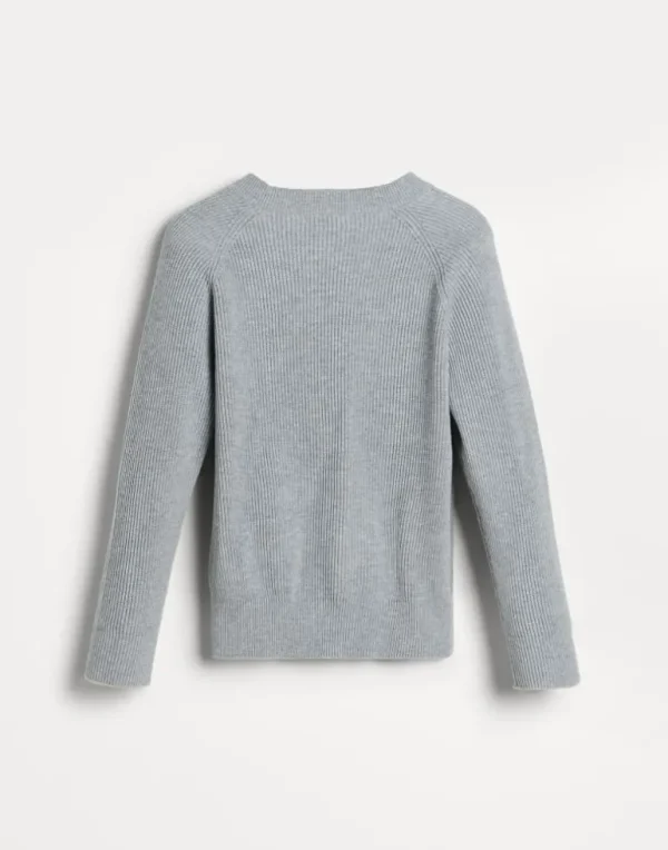 Cotton English rib sweater