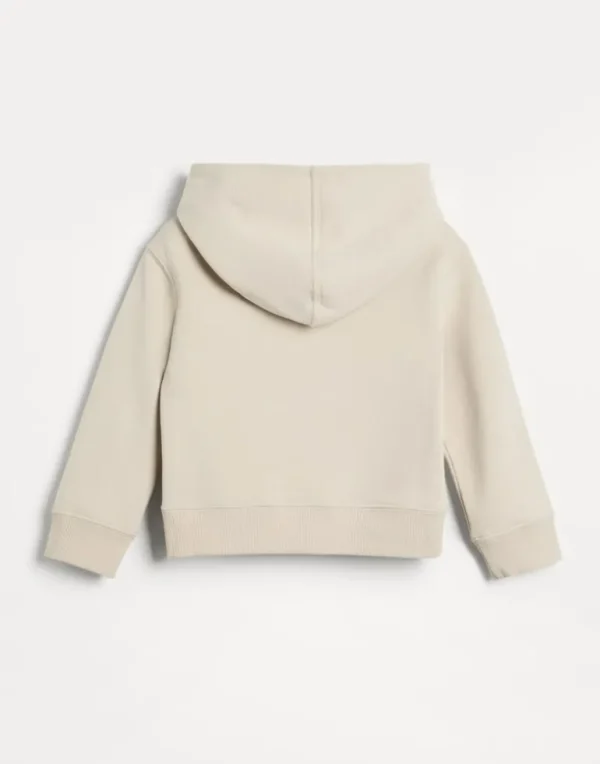 Cotton French terry hooded sweatshirt