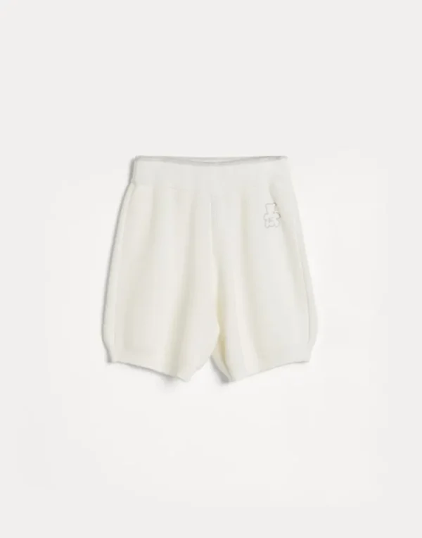 Cotton honeycomb stitch knit Bernie Bermuda shorts