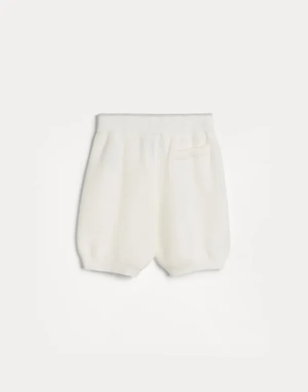 Cotton honeycomb stitch knit Bernie Bermuda shorts