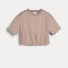 Cotton jersey T-shirt with monili