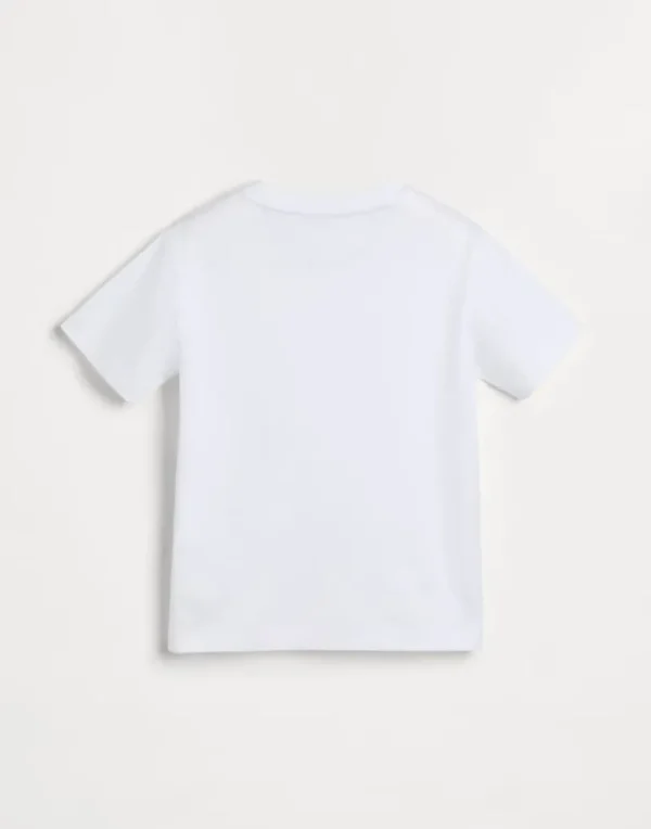 Cotton jersey T-shirt with print