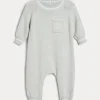 Cotton knit Baby Bernie sleepsuit