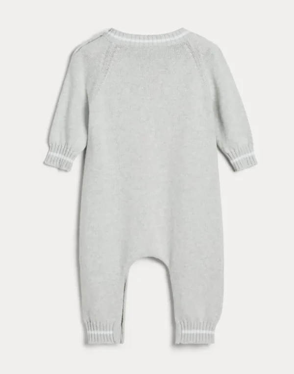 Cotton knit Baby Bernie sleepsuit