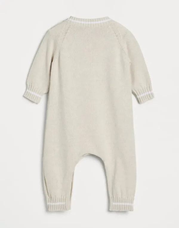 Cotton knit Baby Bernie sleepsuit