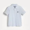 Cotton piqué polo shirt with logo