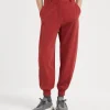 Cotton smooth French terry trousers