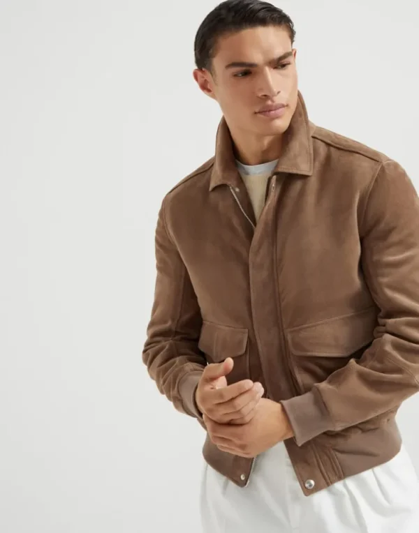 Country suede aviator jacket