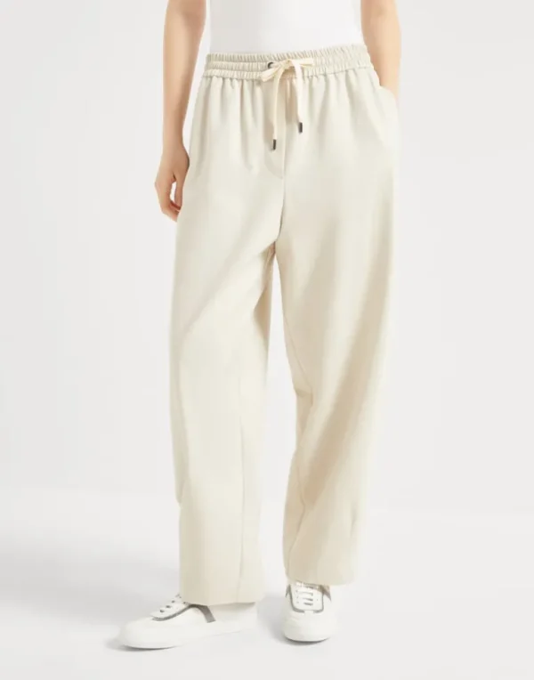 Couture interlock track trousers