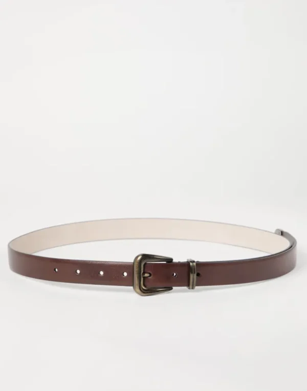 Cowhide belt with monili