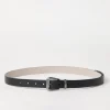 Cowhide belt with monili