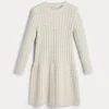 Dazzling cotton cable knit dress