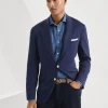 Délavé silk twill deconstructed Cavallo blazer