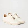 Deerskin sneakers with natural rubber sole