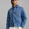 Denim four-pocket jacket