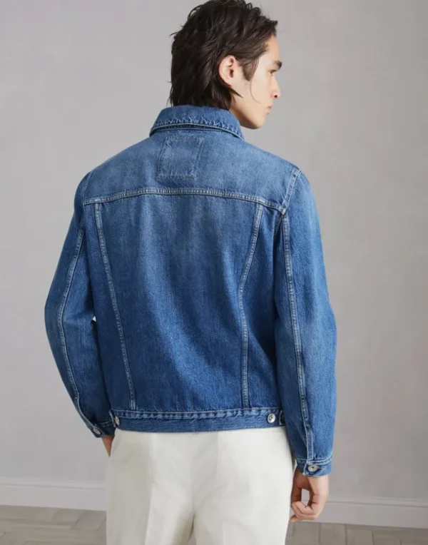 Denim four-pocket jacket