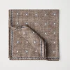 Double face silk pocket square