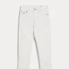 Dyed comfort lightweight denim trousers with contrast stitching