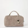 Explorer boston bag in curly shearling