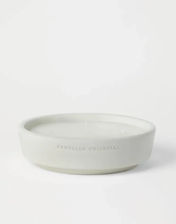 Extra-large scented candle in ceramic vessel