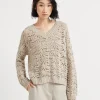 Foliage lace sweater in linen and silk Diamond yarn