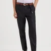 Formal fit trousers in super 150s virgin wool four season batavia