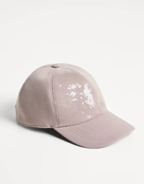 French terry baseball cap with dazzling embroidery