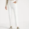 Garment-dyed comfort denim baggy trousers with shiny tab