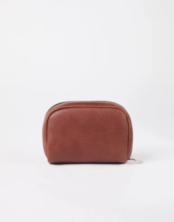 Grained calfskin beauty case