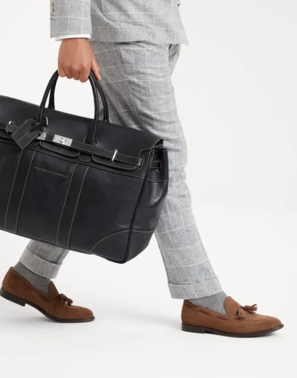 Grained calfskin country bag