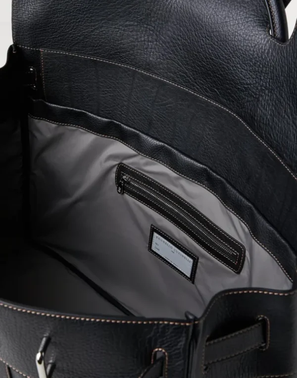 Grained calfskin country bag