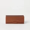 Grained calfskin glasses case