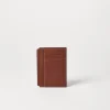 Grained calfskin slim card holder