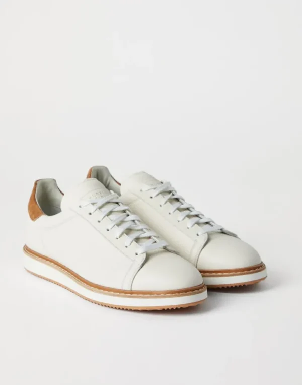 Grained calfskin sneakers