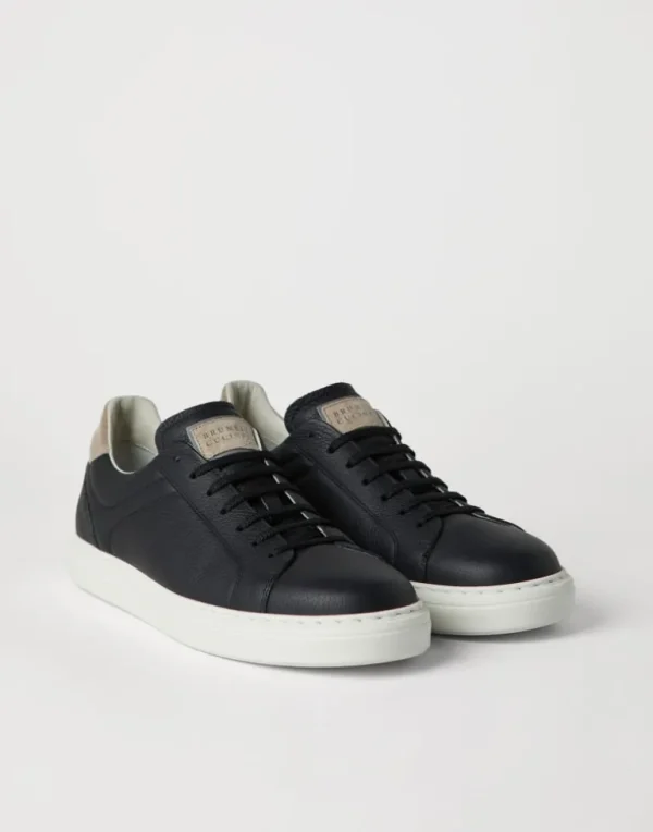 Grained calfskin sneakers